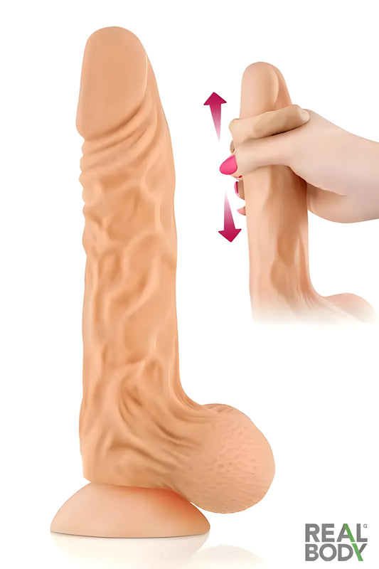 Gode texturé, réaliste de 24 cm disponible sur LollyDoll