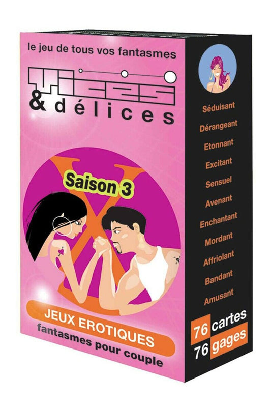 Jeu de cartes Vices et Delices 3 Saison 3