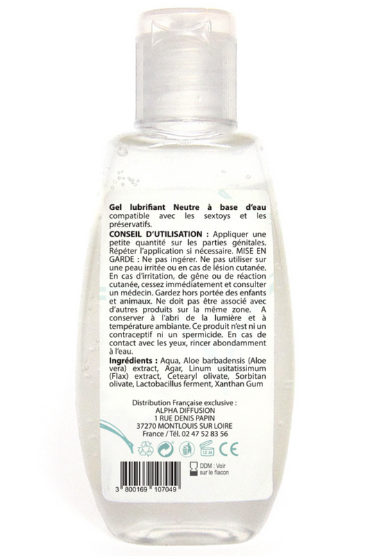 Lubrifiant à base d'eau 100% naturel Neutre 90 ml