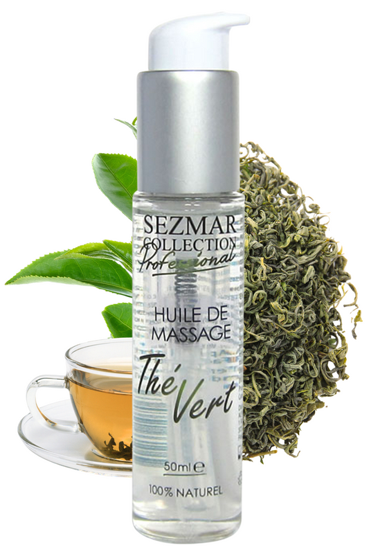 Huile de massage professionnelle Thé Vert 100% naturelle 50 ml