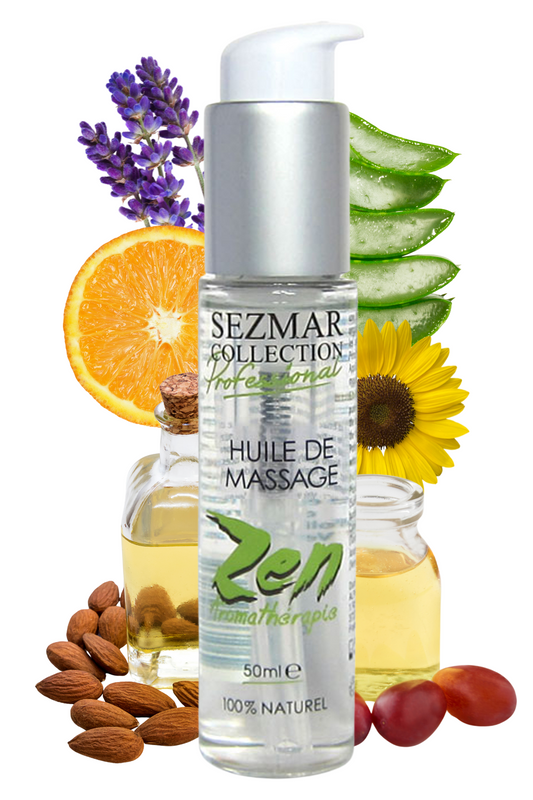 Huile de massage professionnelle ZEN 100% naturelle 50 ml