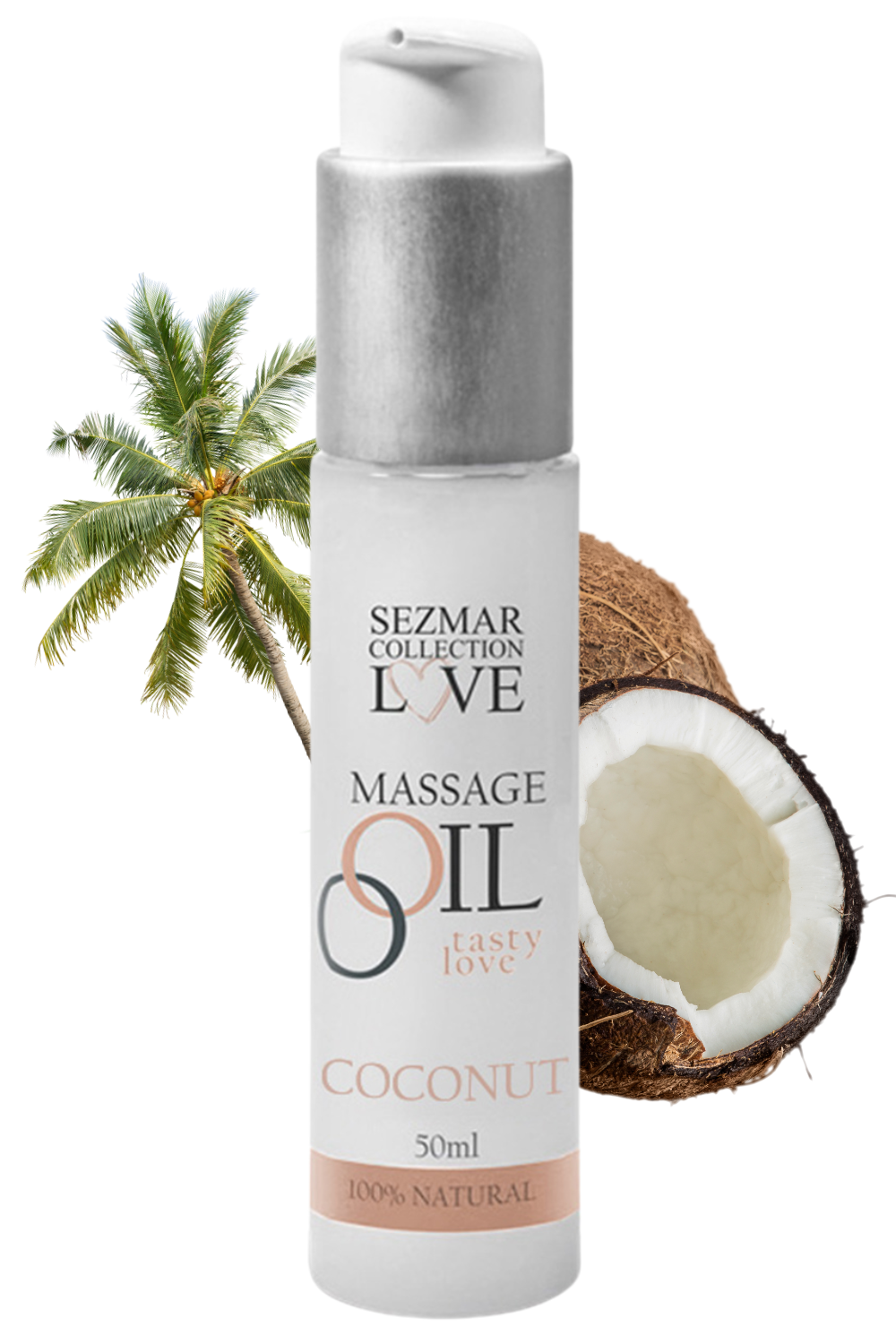 Huile de massage 100% naturelle noix de coco 50ml
