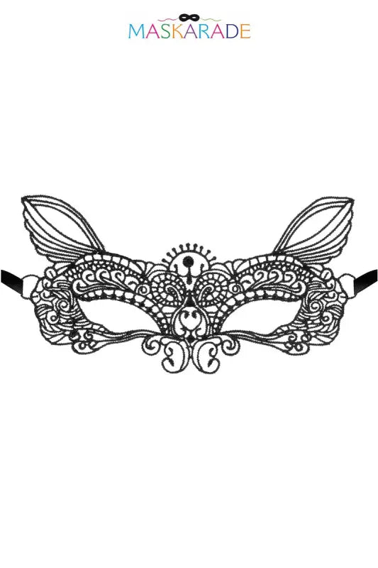 Masque de chat en dentelle.
