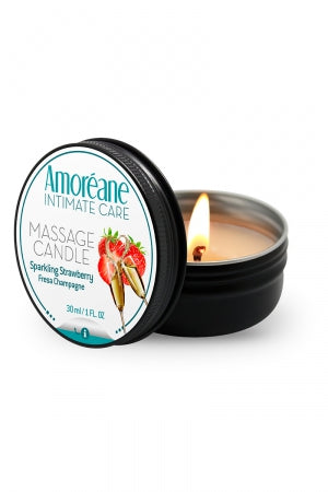 Bougie de massage vin petillant à la fraise