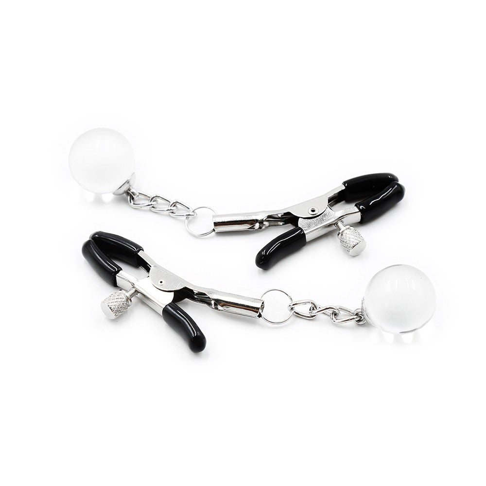 Pinces à seins réglables avec bijoux