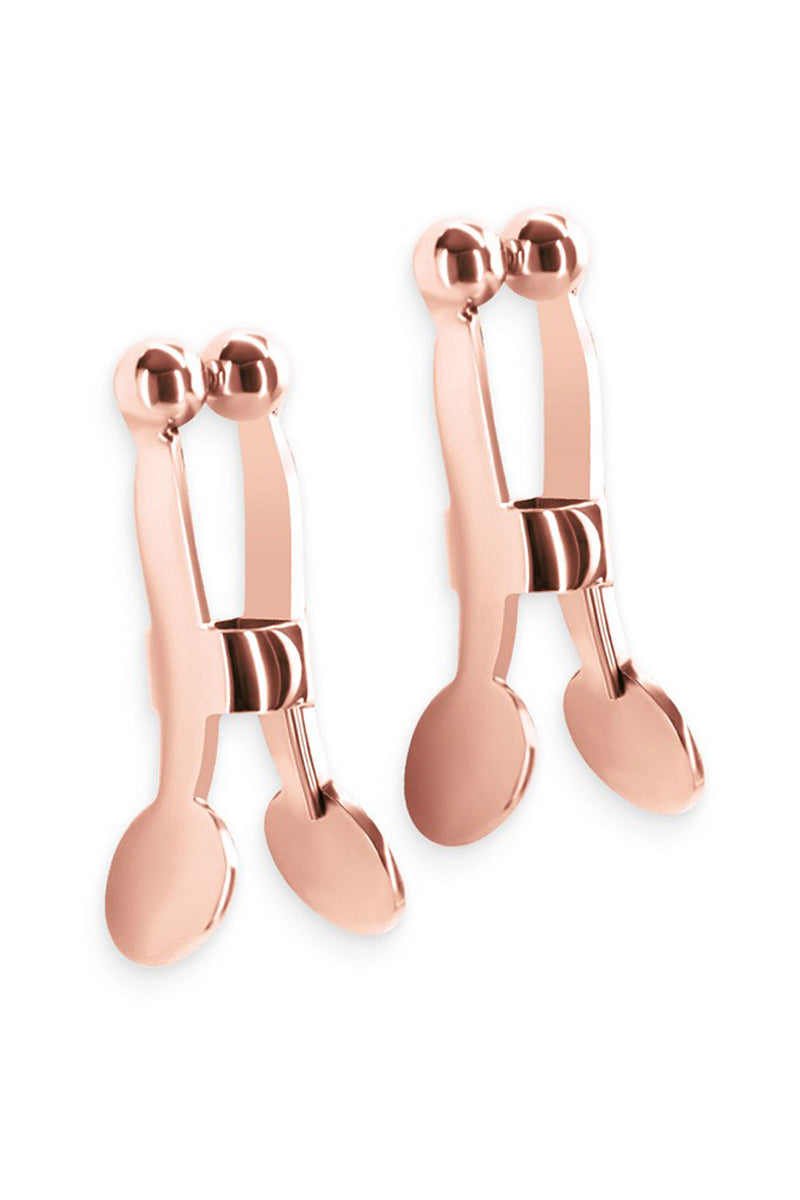Les pinces à tétons Bound rose gold de la marque NS Novelties