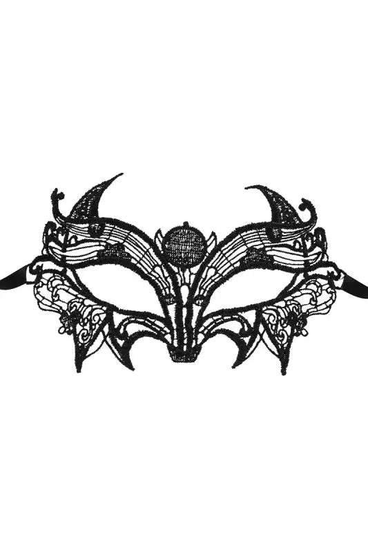 Masque de mascarade en dentelle noire.