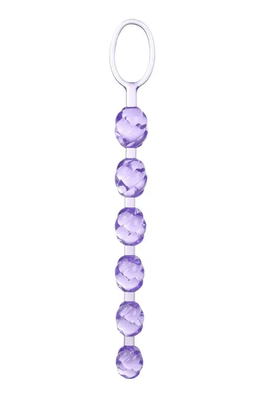 Perles anales violettes.