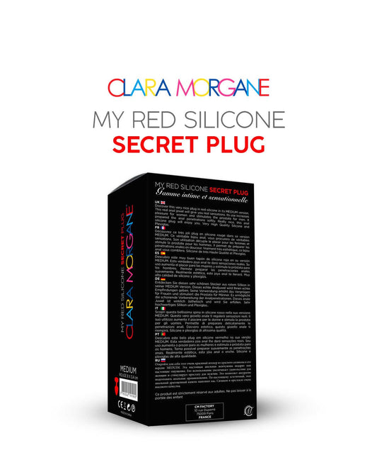 My red silicone secret plug medium