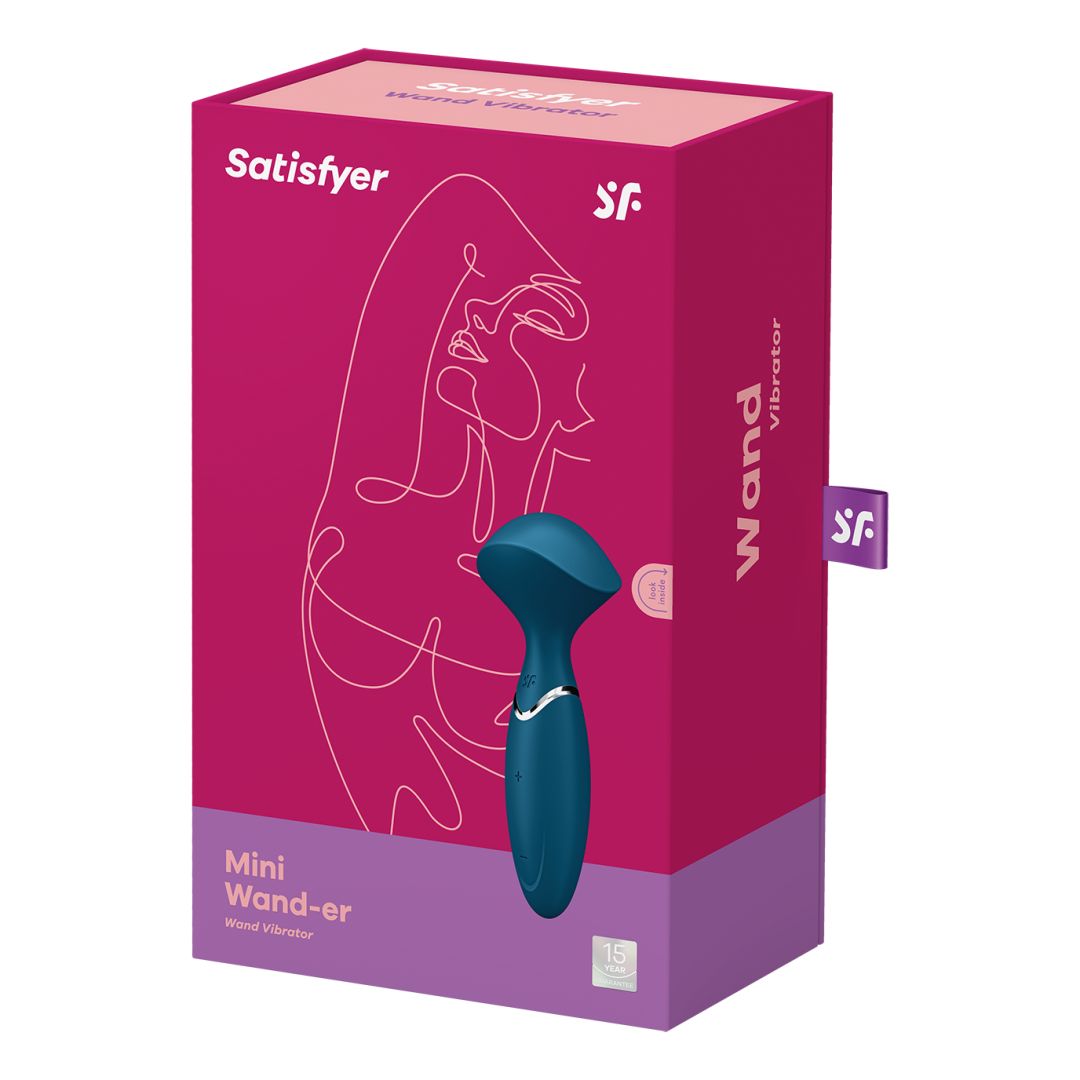Vibromasseur Mini Wand-er Satisfyer - Bleu - Satisfyer - Vibromasseur disponible chez LollyDoll, pas cher
