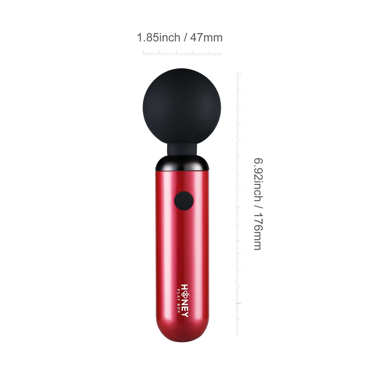 Pomi wand - Puissant mini vibromasseur - Rose et noir - Honey Play box - stimulateur clitoridien pas cher disponible chez LollyDoll