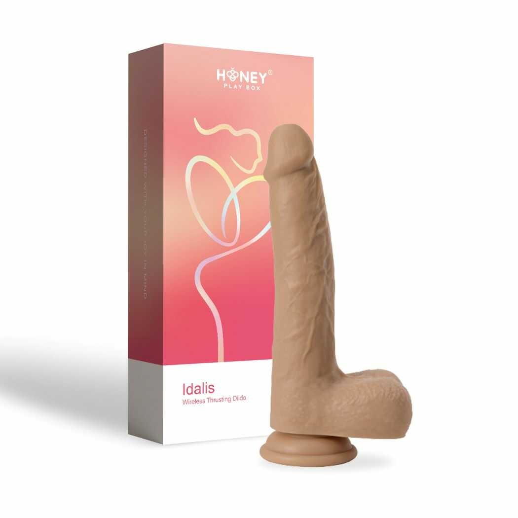 Idalis - Gode vibrant avec va et vient 20.30 cm - Chair - Honey Play box - Dildo disponible chez LollyDoll, pas cher