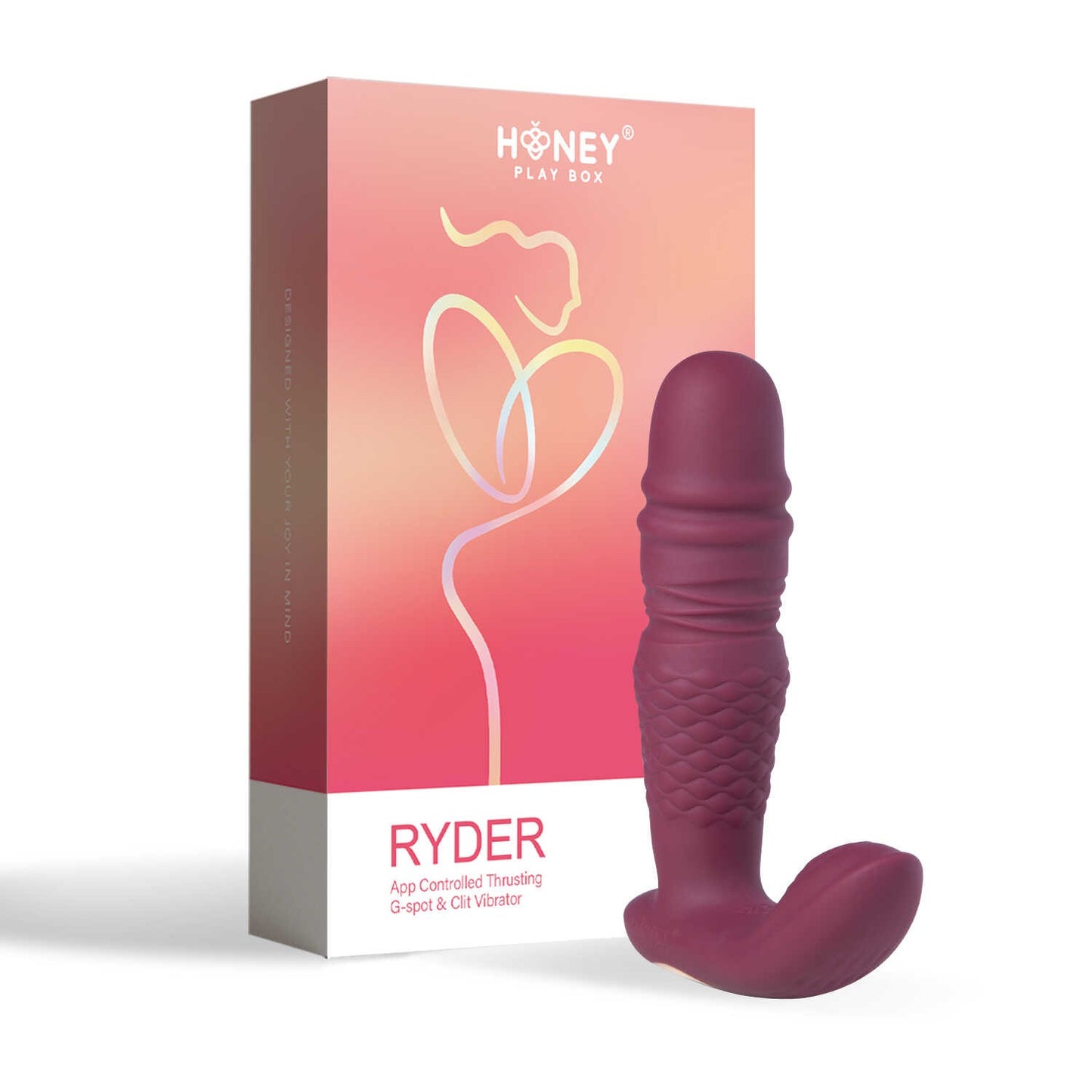 Ryder - Vibromasseur et va et vient double stimulation avec application - Honey Play box - Vibromasseur disponible chez LollyDoll, pas cher
