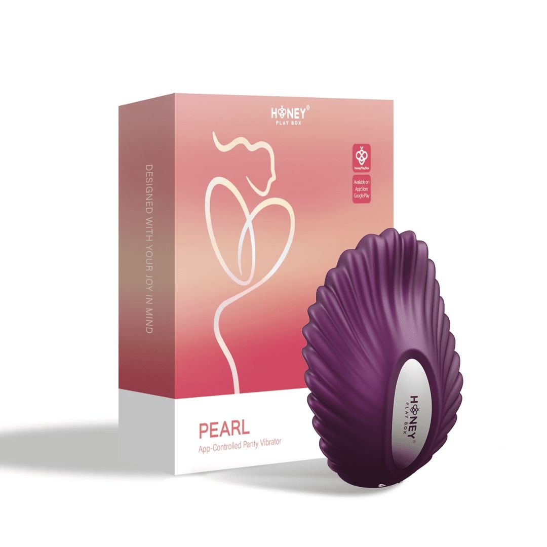 Pearl Violet - Vibromasseur magnétique contrôlé par application - Honey Play box - Vibromasseur disponible chez LollyDoll, pas cher