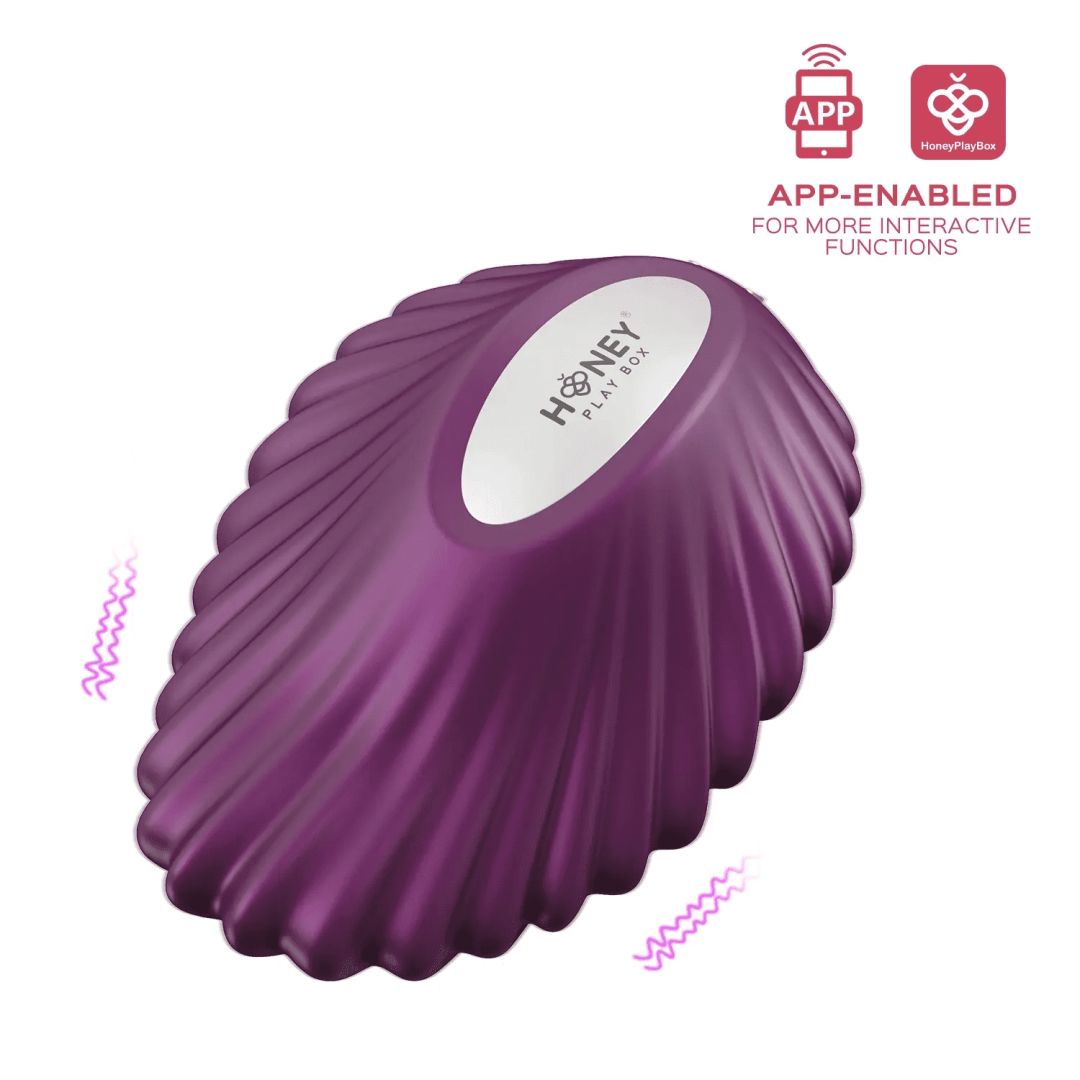 Pearl Violet - Vibromasseur magnétique contrôlé par application - Honey Play box - Vibromasseur disponible chez LollyDoll, pas cher
