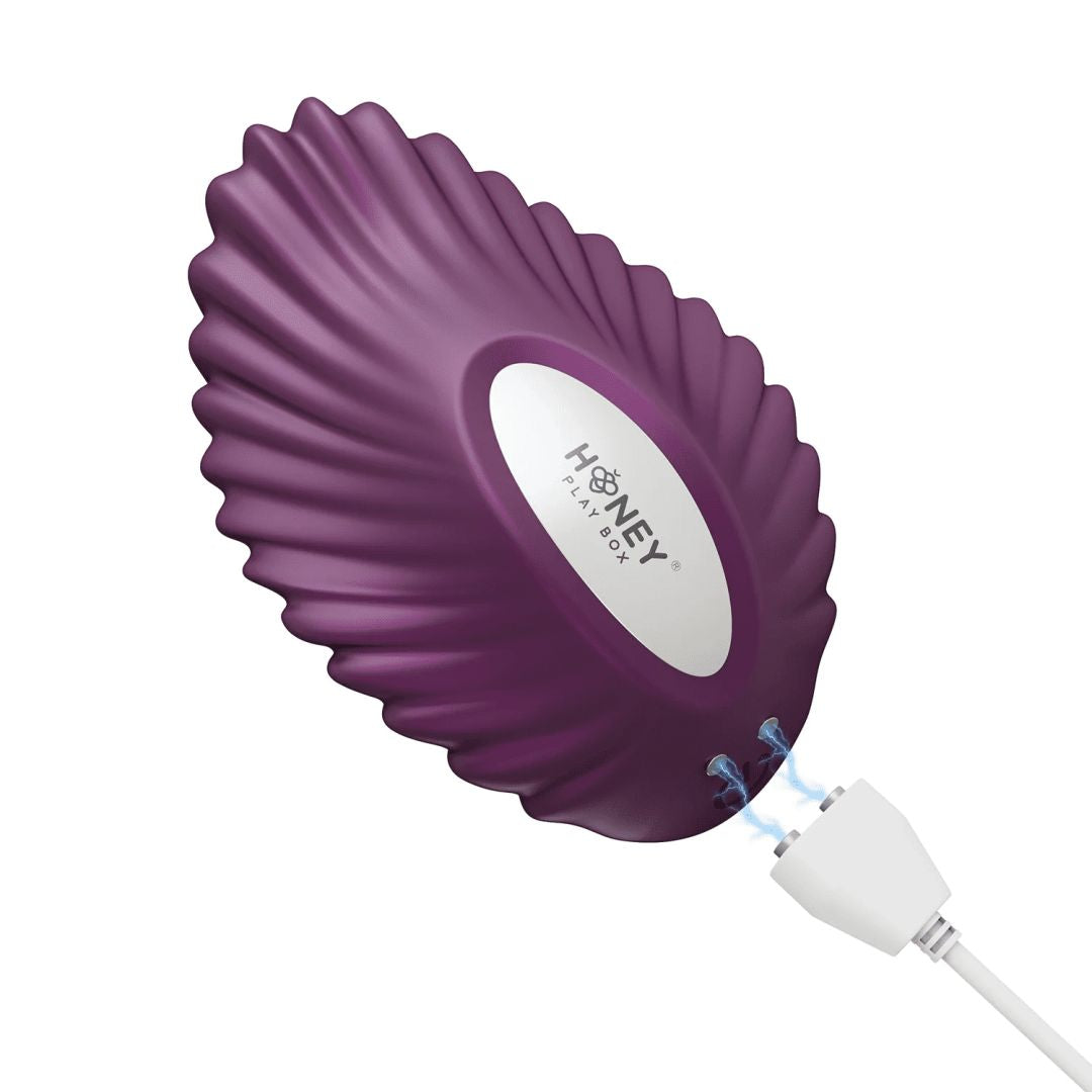 Pearl Violet - Vibromasseur magnétique contrôlé par application - Honey Play box - Vibromasseur disponible chez LollyDoll, pas cher