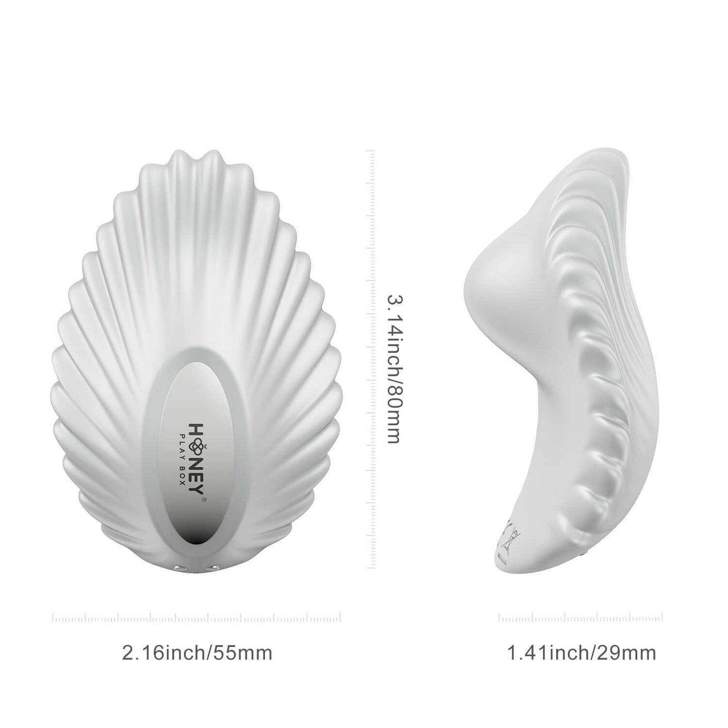 Pearl Blanc - Vibromasseur magnétique contrôlé par application - Honey Play box - Vibromasseur disponible chez LollyDoll, pas cher