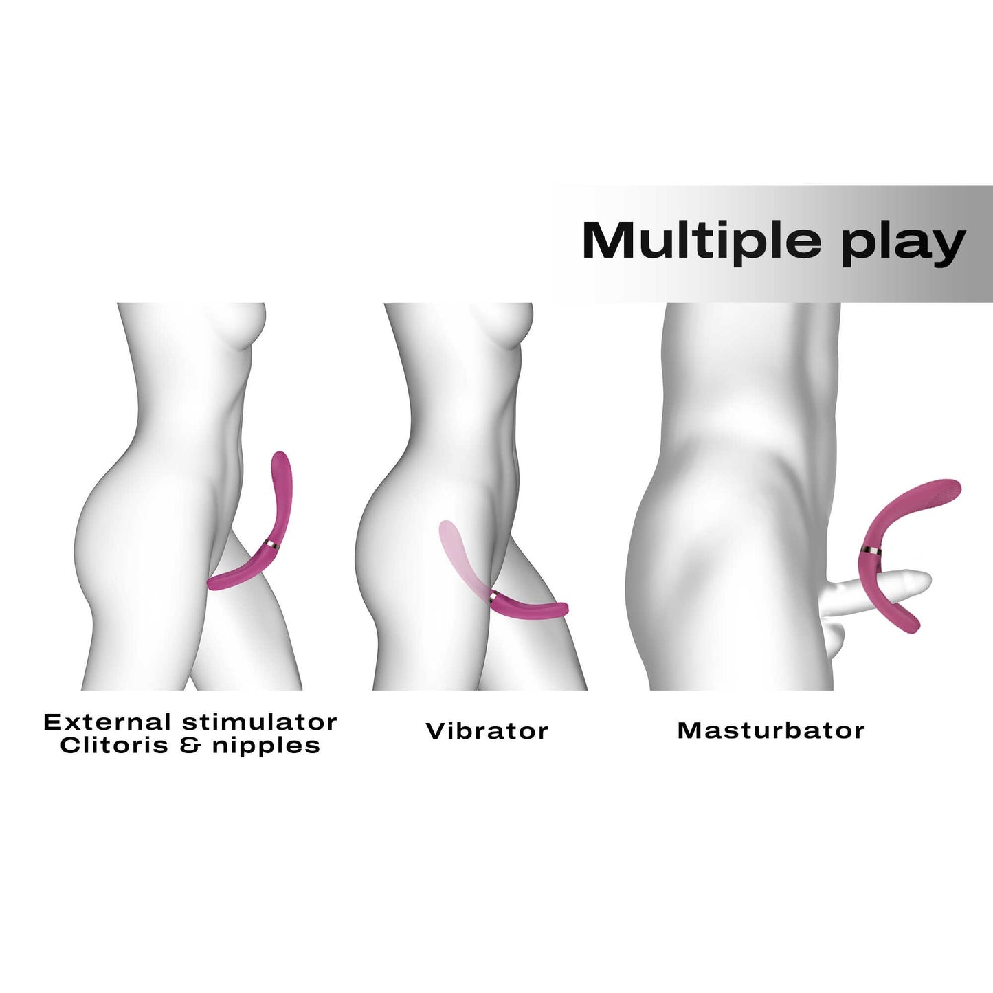 Vibromasseur Infinite Joy - Prune - Dorcel - Vibromasseur disponible chez LollyDoll, pas cher