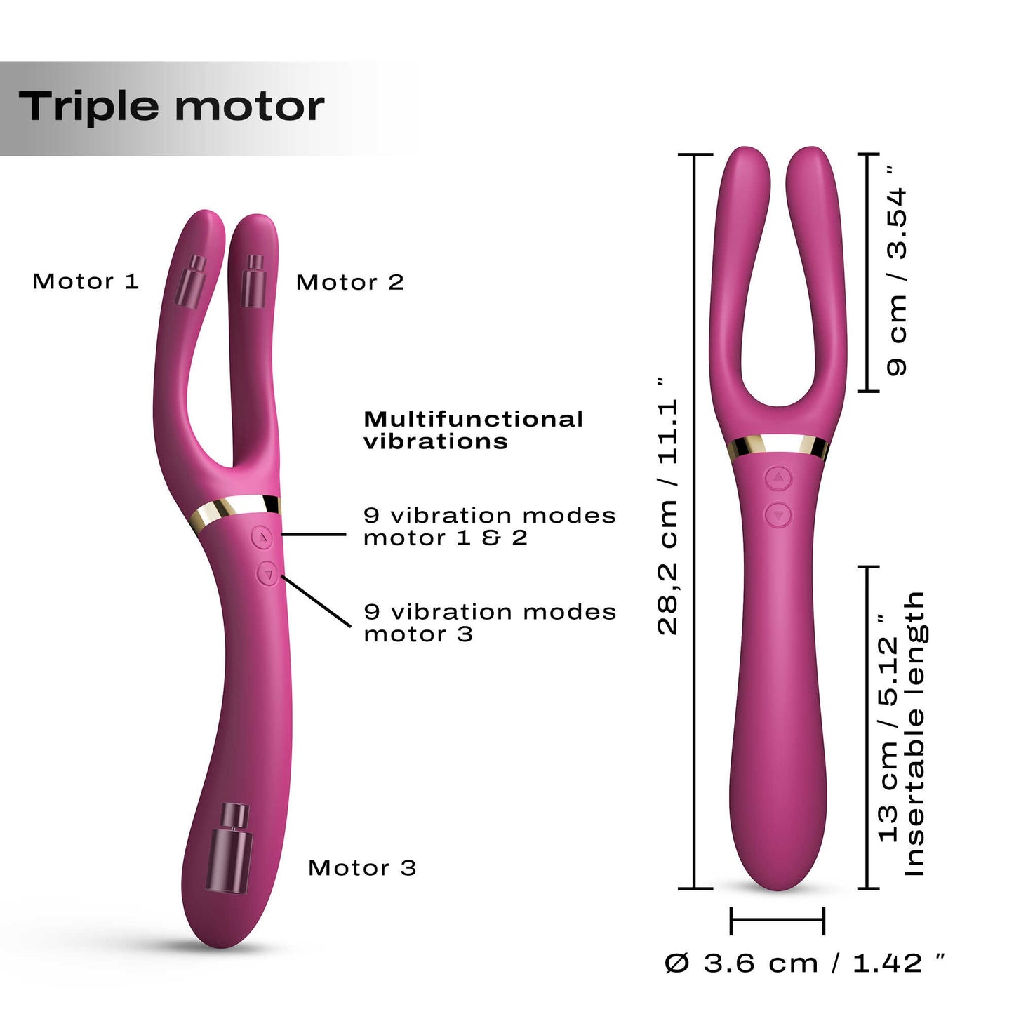 Vibromasseur Infinite Joy - Prune - Dorcel - Vibromasseur disponible chez LollyDoll, pas cher