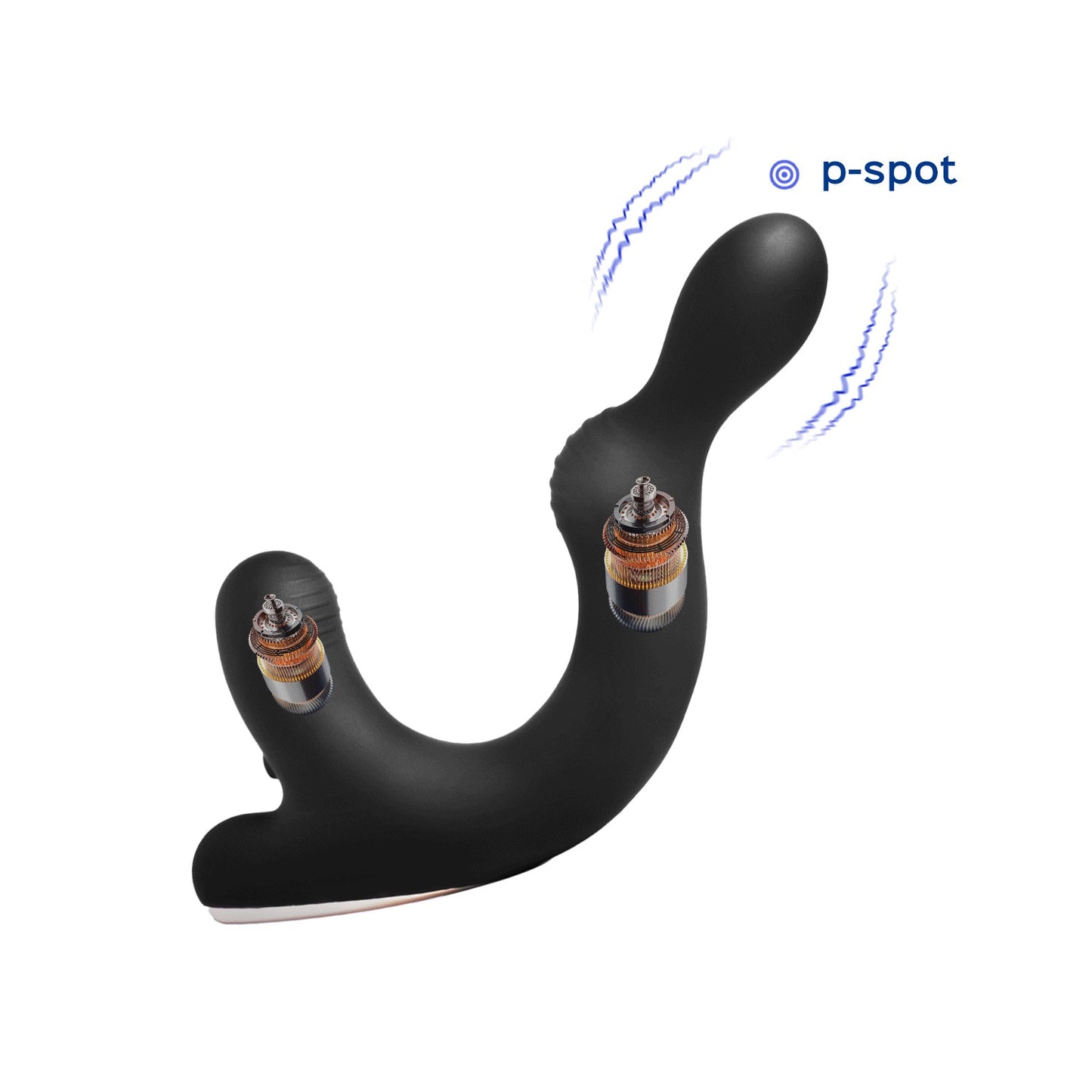 Rocky vibromasseur pour la prostate et le scrotum Noir