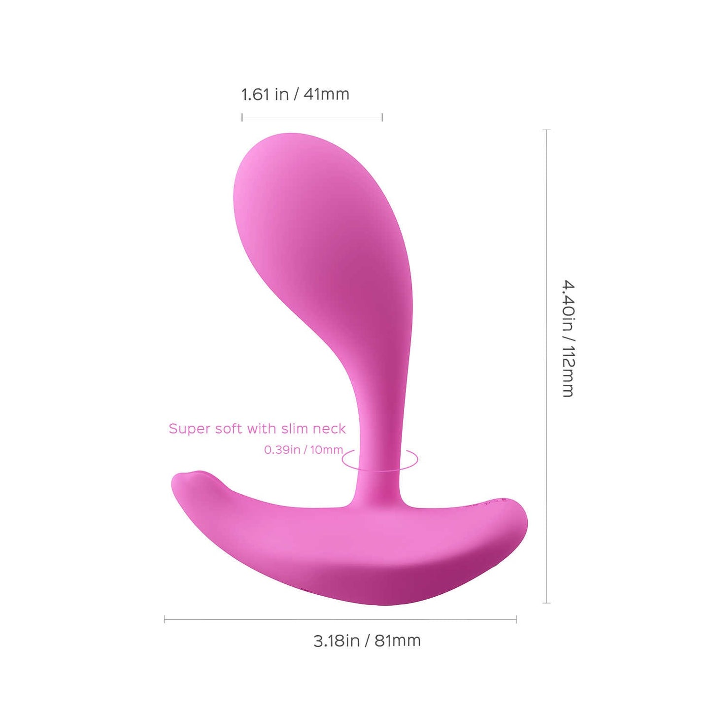 Oly 2 Vibromasseur à pression et application controlable avec le voix Rose - Honey Play box - Vibromasseur disponible chez LollyDoll, pas cher