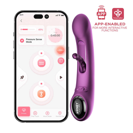 Tempo vibromasseur G-spot avec capteurs de pression et application - Honey Play box - Vibromasseur disponible chez LollyDoll, pas cher