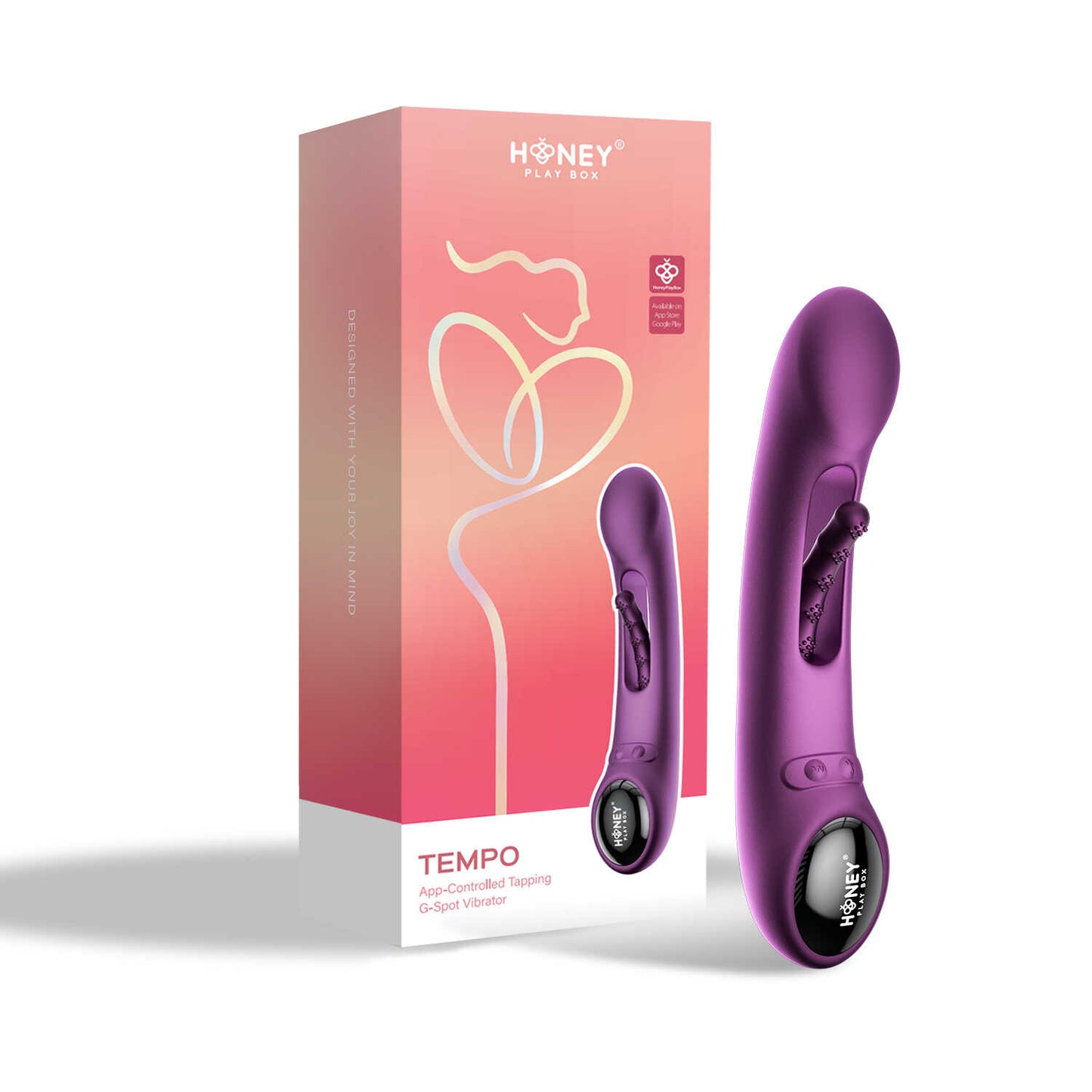 Tempo vibromasseur G-spot avec capteurs de pression et application - Honey Play box - Vibromasseur disponible chez LollyDoll, pas cher