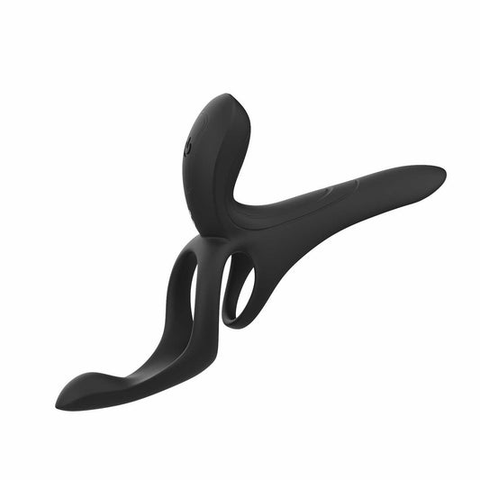 PLEASURE PIVOT Vibromasseur pour couples contrôlé par application Noir