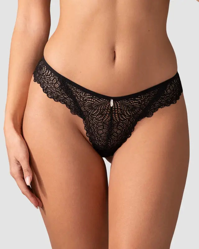Iliosa tanga - Noir - - tendance-sensuelle | Disponible chez LollyDoll.fr