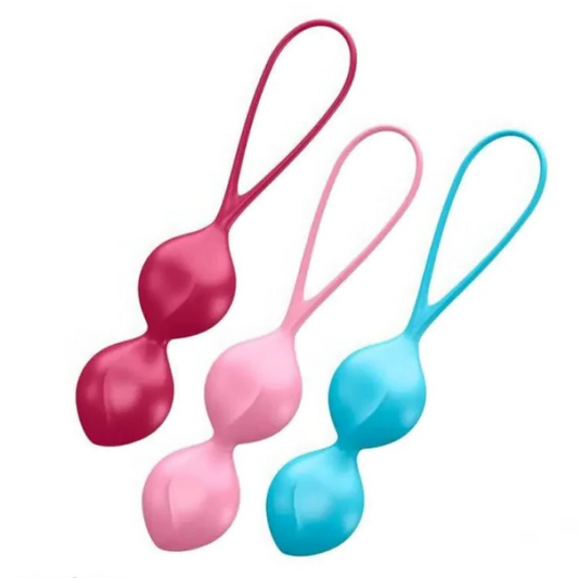 boules de geisha satisfyer v balls experimente set de 3 disponible chez LollyDoll