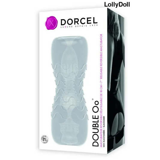 Masturbateur Dorcel Double OO 2 en 1 - Blanc