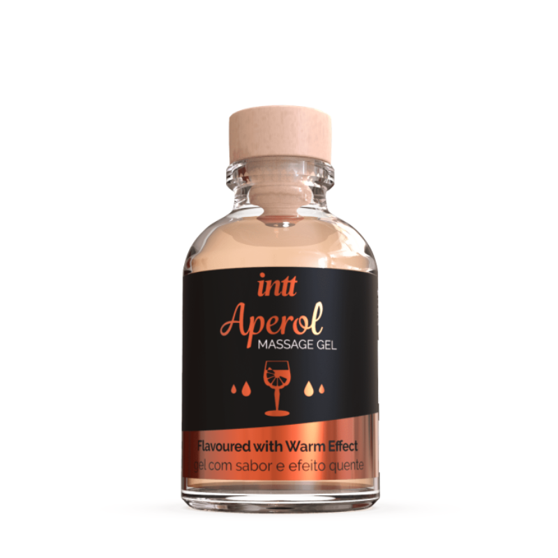Gel de Massage Embrassable – Saveur Aperol | Pour des moments à savourer sans modération – Disponible chez LollyDoll