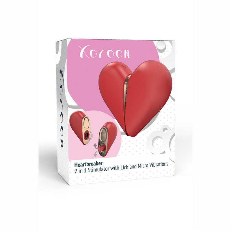 Stimulateur clitoris 2-en-1 Heartbreaker Xocoon IPX6 rechargeable USB
