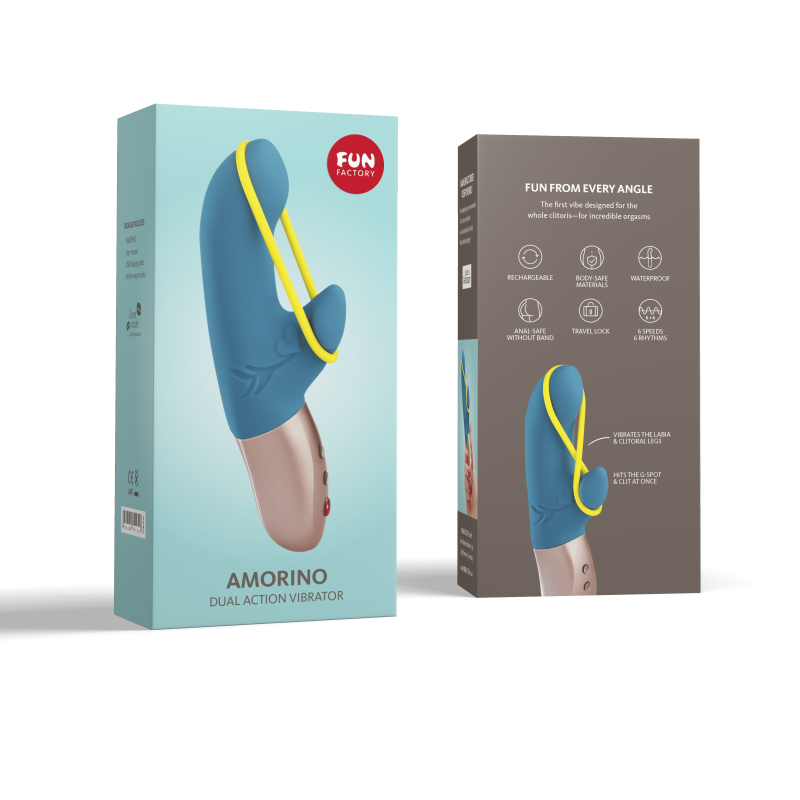 Vibromasseur rabbit pour le clitoris et le point G dans son emballage. Chez LollyDoll