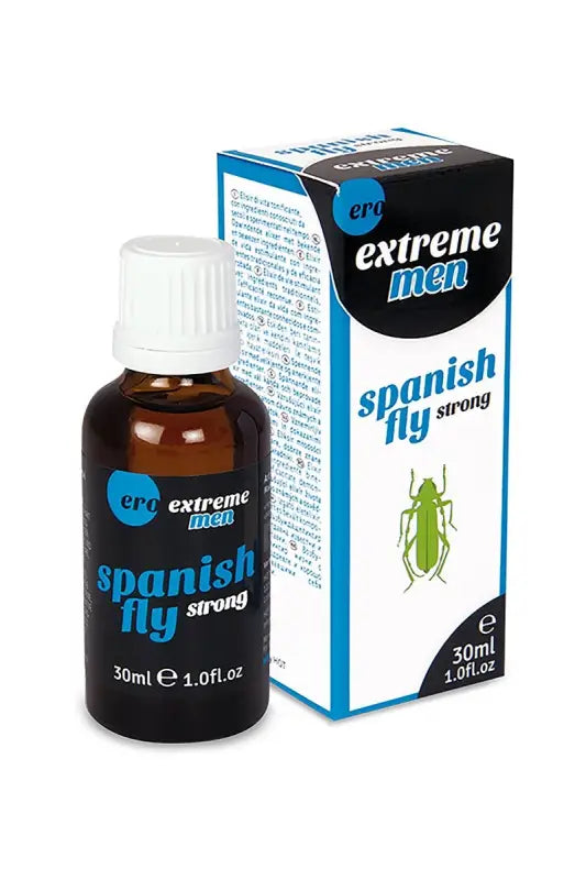 Stimulant puissant pour homme, aphrodisiaque Spanish Fly Extreme Ero by Hot. Augmente le désir et disponible chez LollyDoll