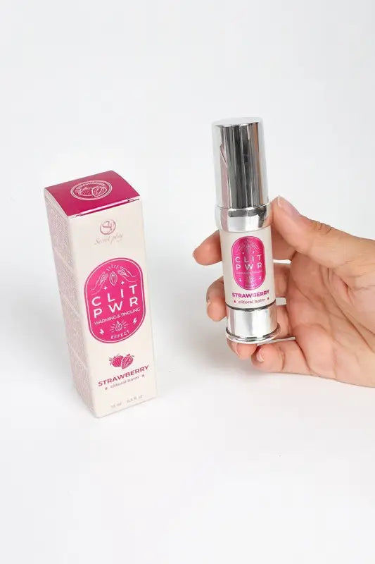 baume pour clitoris clit pwr fraise disponible chez LollyDoll