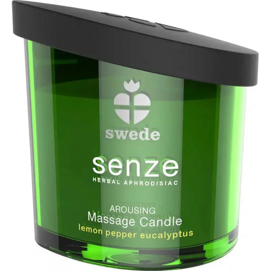 LollyDoll votre fournisseur de moment intime réussit présente la bougie de massages lemon pepper eucalyptus pour toujours plus de plaisir