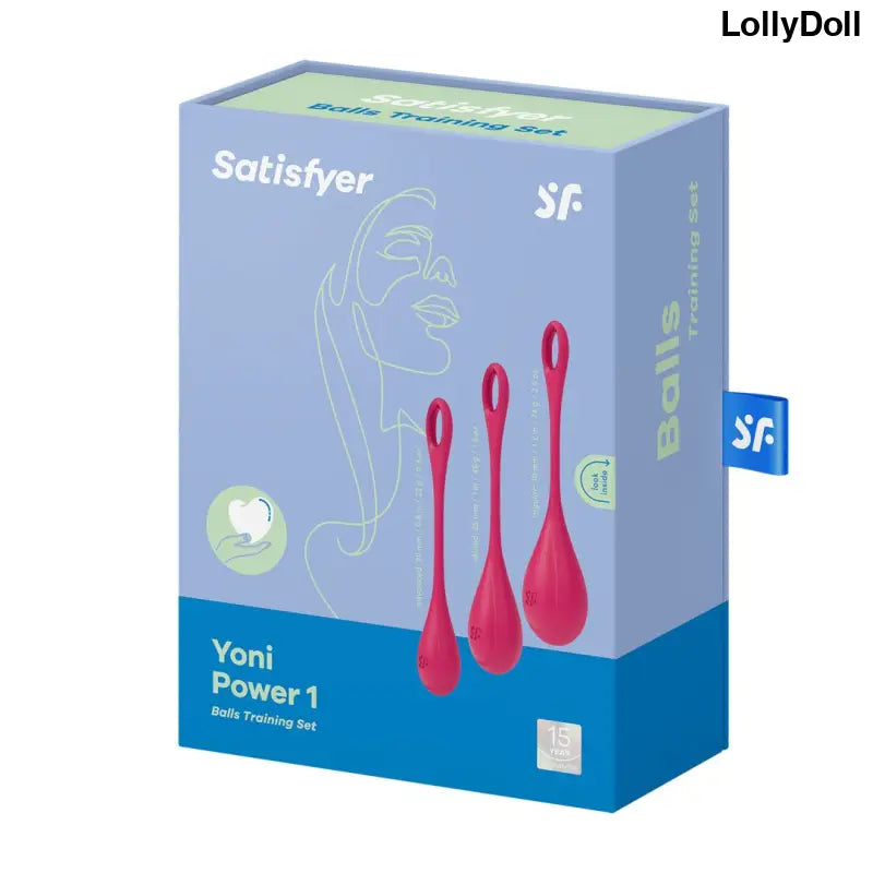 boules de geisha satisfyer yoni power 1 set de 3 rouge disponible chez LollyDoll