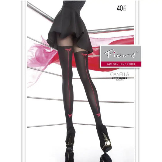 Collants sexy grande taille 40 den noir en dentelle pas cher. Bas sexy pour sublimer vos jambes. disponible chez LollyDoll