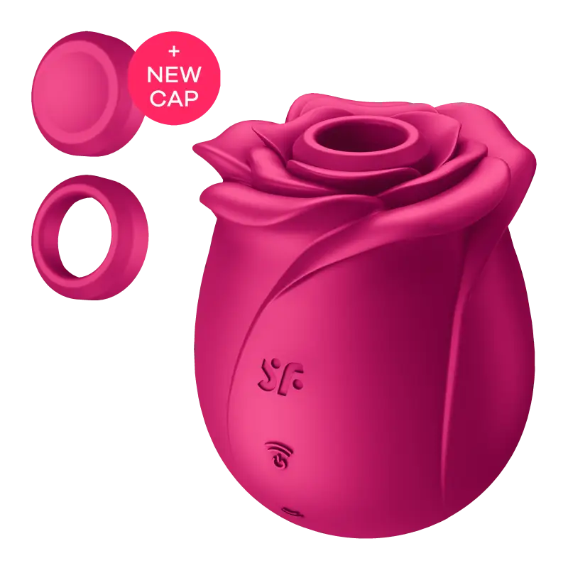 Vibromasseur clitoris Classic Blossom Pro 2 Satisfyer Rose: avec nouveau bouchon disponible chez LollyDoll