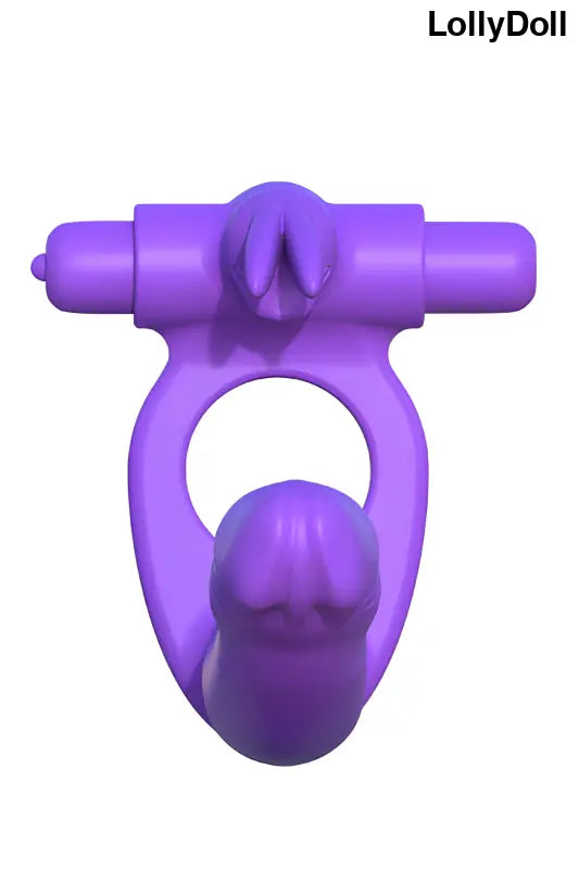 Cockring rabbit pour double pénétration avec gode, idéal pour une double pénétration femme. Offre disponible chez LollyDoll