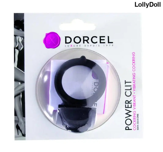 cockring vibrant dorcel power clit noir disponible chez LollyDoll