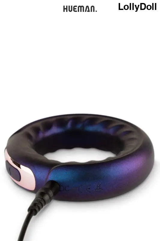 Cockring vibrant Saturn Hueman avec gaine de plaisir pour des sensations intenses. Stimule le disponible chez LollyDoll