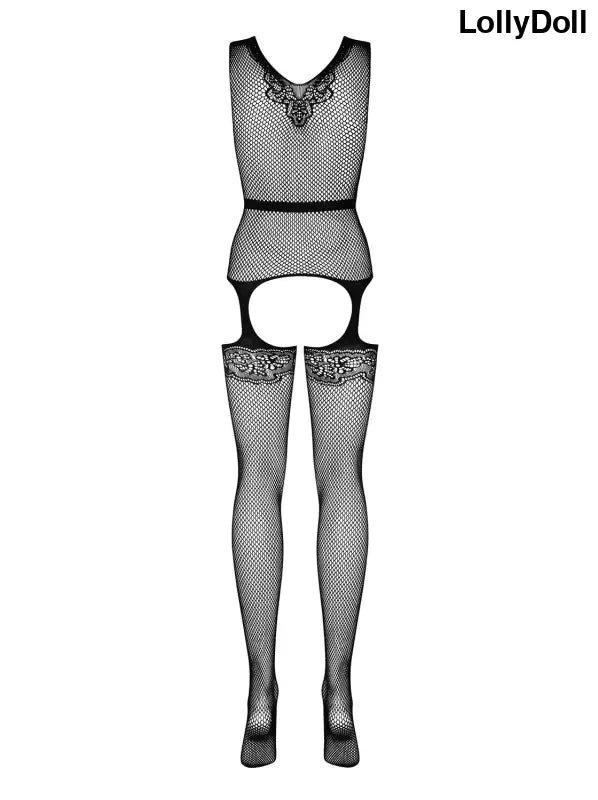 Découvrez le F217 Bodystocking noir, une pièce élégante et sensuelle à la fois. Ce bodystocking met en valeur votre silhouette avec sa couleur noire intemporelle. Parfait pour une soirée spéciale ou pour surprendre votre partenaire. Enchantez-vous avec ce bodystocking exquis, disponible chez LollyDoll.