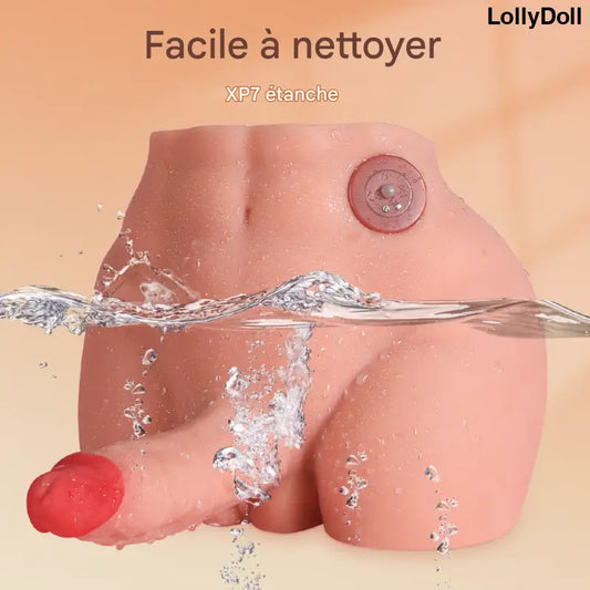 Vibromasseur réaliste pour femme Paul fessier et verge réaliste - LollyDoll