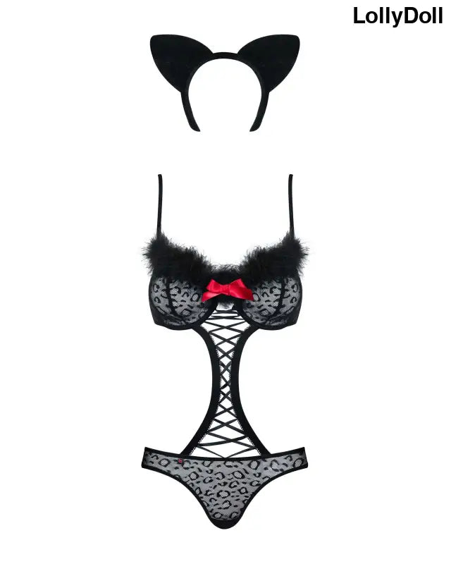 Découvrez le Gepardina Costume modulable en noir, un ensemble sexy et élégant qui fera sensation. Parfait pour mettre en valeur votre silhouette et ajouter une touche de glamour à vos soirées spéciales. Composé de pièces ajustables pour un look personnalisé et irrésistible. Disponible chez LollyDoll.