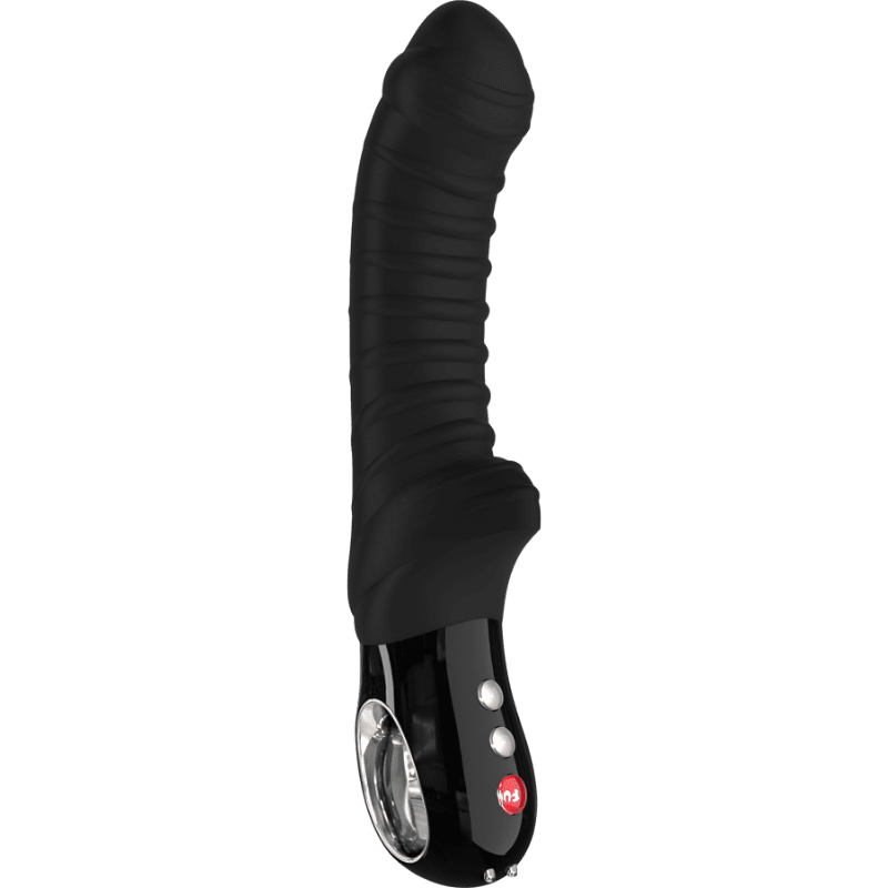 Tiger - Vibromasseur strié - Noir Point G et prostate