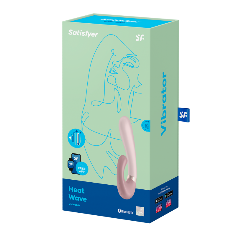 Heat wave connecté pour stimuler le clitoris et le point G simultanément chez LollyDoll