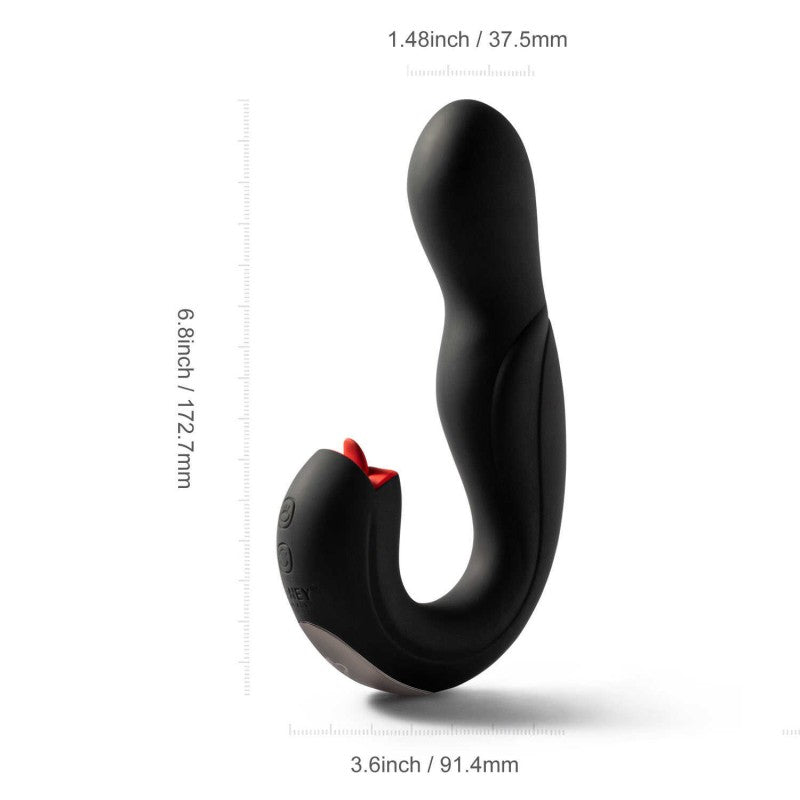 Dimensions de Joi pro vibrateur et lécheur de clitoris chez LollyDoll