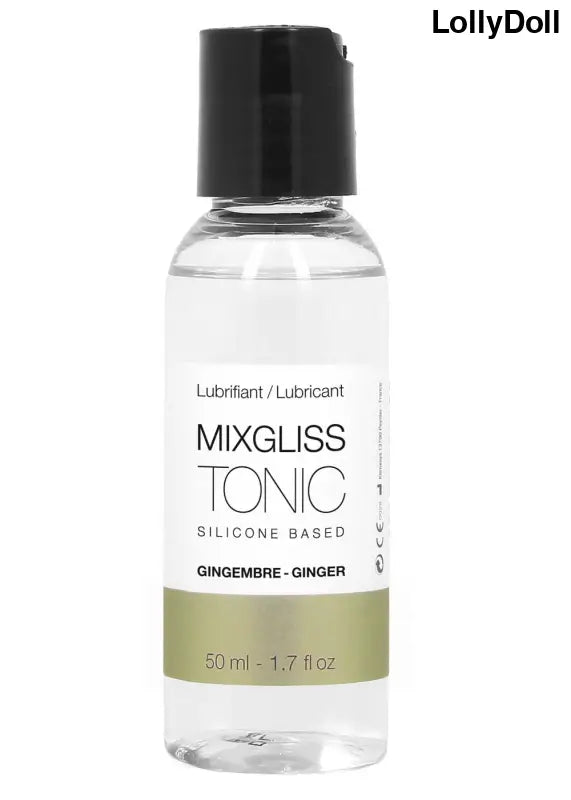 Découvrez le lubrifiant Mixgliss Silicone - Tonic Gingembre 50 ml pour des sensations intenses et exaltantes. Sa formule enrichie en gingembre apporte une touche stimulante. Idéal pour des moments de plaisir incomparables. Disponible chez LollyDoll.